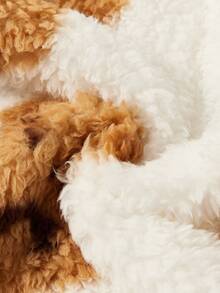 Cozy Pixies 1 个婴儿睡袋，加厚双面绒熊印花长袖睡袋。