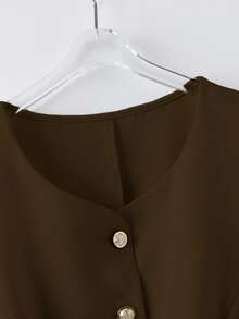 SHEIN Clasi Plus Size Elegant Refined Versatile Apricot Sleeveless Camisole