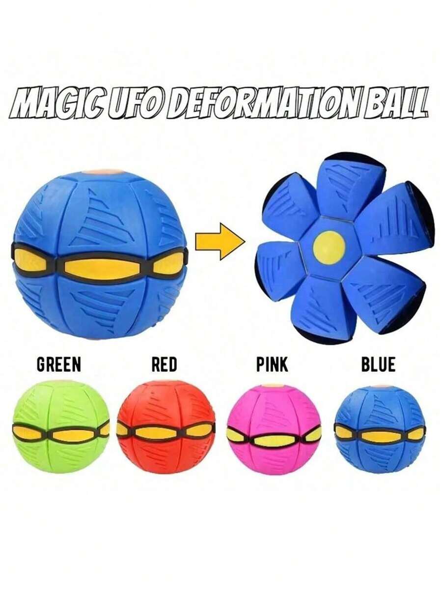 1 quả bóng nảy và biến hình, quà tặng trò chơi tiệc tùng, bóng bay UFO, thể thao ngoài trời cho sân vườn và bãi biển, thích hợp cho trò chơi tiệc tùng dành cho người lớn vào dịp Halloween/Giáng sinh/Lễ Tạ ơn - Quà tặng, bóng giảm căng thẳng - Nhiều màu - Xem 1