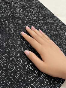 SHEIN 奢华风格室内装饰地毯,水晶天鹅绒材质地毯,适用于客厅、沙发、卧室、床边防滑垫、餐厅和厨房、办公椅垫、入口垫、户外野餐和露营毯 - 多色-D - 查看 6