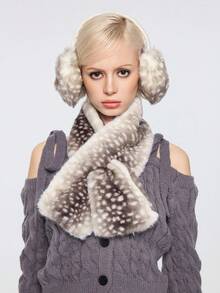 ROMWE Kawaii Bufandas para mujer - Gris - Ver 1