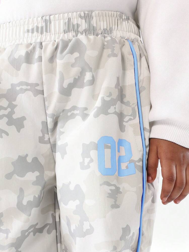 Hoodie Sweatshirt Co-Ord Set With City Print