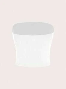 SHEIN Essnce Bộ 6 áo ba lỗ bó sát màu trơn gợi cảm, đa năng dành cho nữ, thích hợp cho mùa hè - Nhiều màu - Xem 5