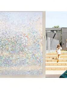 Cuộn phim cách nhiệt tĩnh điện PVC màu tự dính thích hợp cho cửa sổ phòng tắm và nhà vệ sinh, chống thấm nước, chống ẩm, chống tia UV và cũng thích hợp để trang trí phòng khách, nhà cửa, phim cách nhiệt riêng tư - Nhiều màu - Xem 7