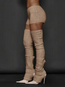 MUSERA Women Sweater Co-Ords Evening Party Elegant Spring - Apricot - View 3