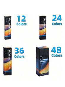 Professional 12/18/24/36/48/72 Colors Oily Wooden Colored Pencils Hexagon Wooden Handle Set Artist Painting Drawing Sketch Art Design Back To School,Pencil