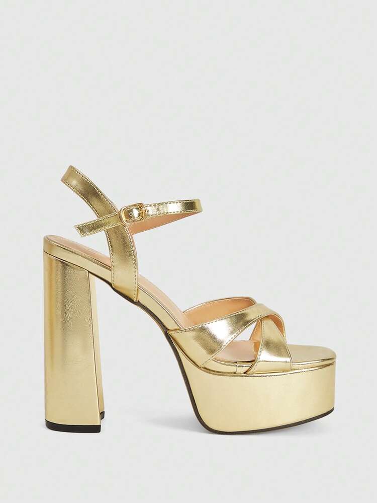 CUCCOO LuxiPop Women Fashion Party Heeled Sandals
