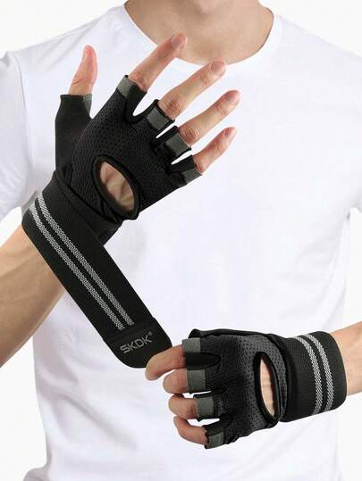 Guantes de entrenamiento SKDK para hombres y mujeres, guantes de levantamiento de pesas con excelente agarre, guantes de gimnasio ligeros para levantamiento de pesas, ciclismo, ejercicio, entrenamiento, dominadas, fitness, escalada y remo