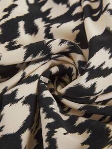 SHEIN LUNE 女士时尚豹纹长袖衬衫，秋季 - 彩色 - 查看 3