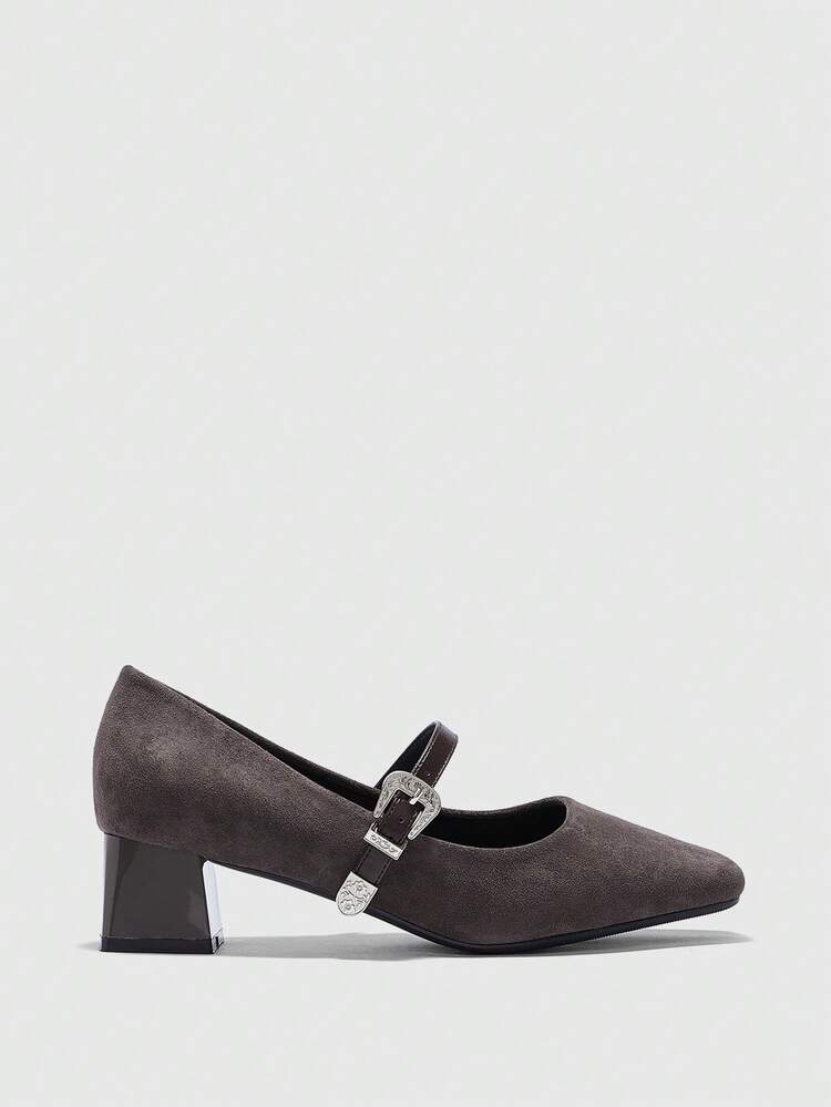 CUCCOO BIZCHIC Women's Fashionable Versatile Commute Buckle Pumps For Christmas