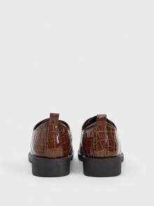 Sugerpunk Giày lười buộc dây thời trang đa năng dành cho nữ - màu nâu - Xem 3