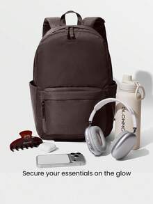 GLOWMODE Multi-Compartment Backpack Commuting Travel Exercise 21L - Coffee Brown - View 2