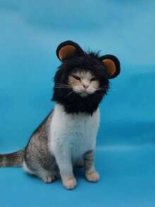 PETSIN Universal Adjustable Pet Hat For Cats And Dogs: Cute Lion Transformation For Fall/Winter - Multicolor - View 15