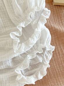 2条装新生女宝宝休闲百搭白色简约弹力腰短裤 - 白色 - 查看 6