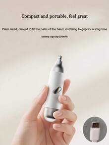 Teckwe Alat Cukur Bulu Hidung Elektrik 2-in-1 Baru dengan Lampu dan Pencukur Mini, Pisau Ganda yang Dapat Dicuci dengan Air, Kapasitas Baterai 200mAh - MultiWarna - View 5