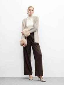 CUCCOO BIZCHIC Minimalist Solid Color Closed Toe Stiletto Heel Women Pumps For Christmas - Apricot - View 6