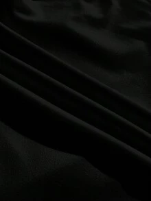 SHEIN EZwear 两件套女士蕾丝吊带背心和褶皱短裤，适合夏季穿着 - 彩色 - 查看 4