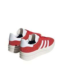 Adidas Gazelle Bold 女士运动鞋 红色 ID6990 - 紅色/雲白/金金屬色 - 查看 3