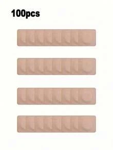 50/100PCS Castor Oil Patches Self-Adhesive Belly Button Pack Wrap, Hypoallergenic Leak-Proof Disposable Pads For Navel Care, Portable Absorbent Spunlace Cloth Compress For Home Travel Use, Oil Not Include