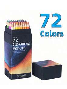 Professional 12/18/24/36/48/72 Colors Oily Wooden Colored Pencils Hexagon Wooden Handle Set Artist Painting Drawing Sketch Art Design Back To School,Pencil