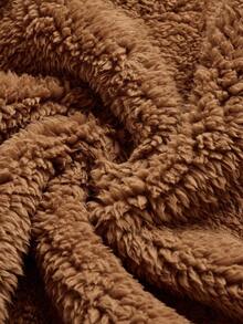 Quần áo thu đông cho bé gái, áo khoác nỉ rộng rãi, thêu chữ, màu trơn, ấm áp, mặc thường ngày, mùa thu/đông, thích hợp mặc thường ngày & đi học. - Lạc đà - Xem 5