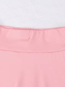 Sparklyn Girls' Casual Versatile Sports & Ballet Dance Leggings Skirt Fall Winter - Pink - View 5