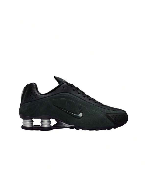 Nike Shox R4 Women's Shoes Black / Metallic Silver / Seaweed HQ7739
