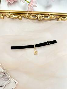 女士内衣配饰 - 可调节可拆卸颈圈 - 黑色 - 查看 2