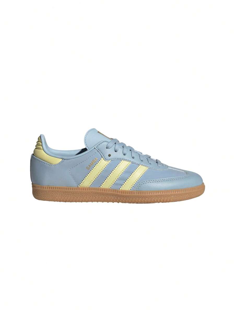Adidas Samba OG Kids Sneakers Wonder Blue / Powder Yellow / Gum HQ8717 - Wonder Blue / Powder Yellow / Gum - View 1