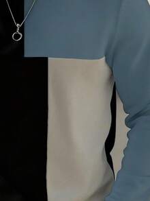 Manfinity CasualCool Men's Casual Loose Fit Colorblock Crew Neck Long Sleeve Sweatshirt, Autumn/Winter Men Turtleneck Shirts Men Full Sleeve Tshirt Men Shirts Colorblock Mock Neck Men Old Money,Daily Leisure, Weekend Trips, Outdoor Activities, Travel Expeditions, Relaxed Work Environments Or Semi-Formal Occasions, Boyfriend/Husband Gift, Anniversary /Birthday Gift Party Christmas New Years