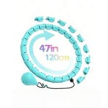 Bài tập giảm cân dành cho người lớn 47in/120cm, phù hợp cho phụ nữ và người mới bắt đầu, bao gồm 24 mắt xích có thể tháo rời và quả bóng rỗng tự làm màu tím - Nhiều màu - Xem 13