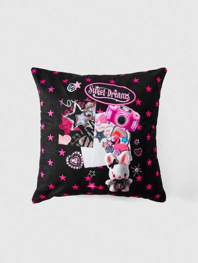 ROMWE Anime Cushion Cover