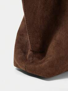 SHECARRY FASHIONABLE VERSATILE CASUAL LARGE CAPACITY WOMEN HANDBAG - Coffee - View 5