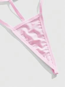 ROMWE J-Fashion Y2K性感蝴蝶亮片连体衣 - 粉色 - 查看 3