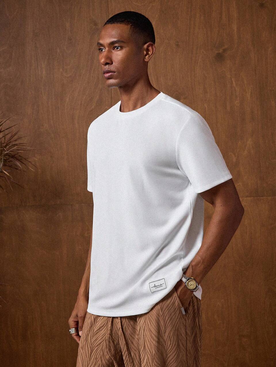 3pcs/Set Men's Casual White Summer Short Sleeve T-Shirts,Basic Holiday Essential Wardrobe Staple,Versatile Solid Color Mix-And-Match Basic Tees Pack
