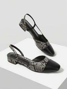 MOTF MUJERES VERSÁTILES ELEGANTES BAILARINAS DE TACÓN BAJO - Gris - Ver 9