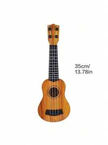 SHEIN Basic living 1PC 35cm Guitar Toy Can Be Used To Play Elementary Instruments With Paddles Simulating Yukrili Music Toys Beginners' Level Guitar Puzzle And Musical Instruments