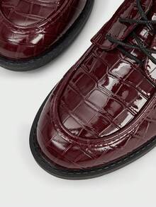 Sugerpunk Giày lười buộc dây dành cho nữ để mặc hàng ngày - Màu Đỏ Sâu - Xem 5