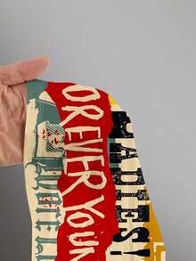 Slaydiva 2025新款休闲卡通图案宽松长袖上衣，秋冬新款 - 彩色 - 查看 8