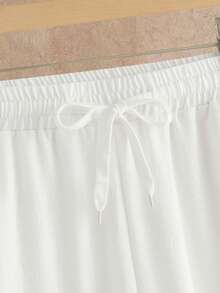 HIMLAND Men's Half-Zip Black Short Sleeve Shirt And White Pocket Casual Pants Set - Multicolor - View 6