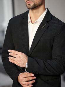 Calvornis 1 Set Herren Business-Casual Einreiher Anzugjacke und Hose, mit Schalkragen Design für zusätzlichen Stil und Layering, geeignet für Pendeln, Geschäft, Partys und Bankette. Dieser Anzug ist ein unverzichtbares vielseitiges Teil in der Garderobe eines Mannes und macht ein tolles Geschenk für Freund oder Ehemann