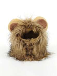 PETSIN Universal Adjustable Pet Hat For Cats And Dogs: Cute Lion Transformation For Fall/Winter - Multicolor - View 3