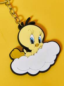 LOONEY TUNES X SHEIN Rotatable Metal Keychain - Multicolor - View 3