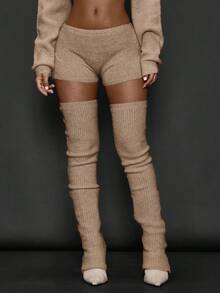 MUSERA Women Sweater Co-Ords Evening Party Elegant Spring - Apricot - View 2