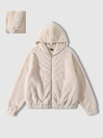 Veste à capuche décontractée en polaire pour hommes