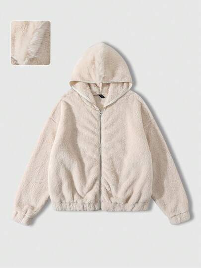 Veste à capuche décontractée en polaire pour hommes