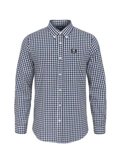 Fred Perry Men's Long Sleeve Shirt Black