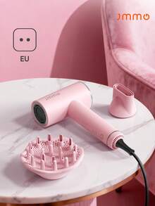 JMMO Hair Dryer, High-Speed Ionic Blow Dryer Portable Professional Lightweight Hair Dryers With  Million Negative Ions, Fast-Drying, Quiet Hair Dryer With Nozzle For Travel, Home, Salon-EU Plug