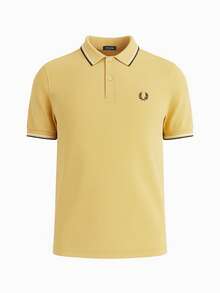 Fred Perry Men's Polo Shirt Yellow - Yellow - View 1