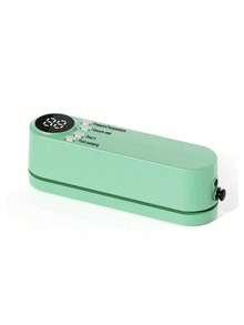 Teckwe 1个迷你真空封口机 - 全自动，防漏气密设计，一键操作，干湿两用。小巧便携，米色和绿色可选。这是一款电动封口机，采用USB供电，内置1200mAh可充电锂电池，适用于家庭厨房、露营、旅行和日常度假。 - 彩色 - 查看 7